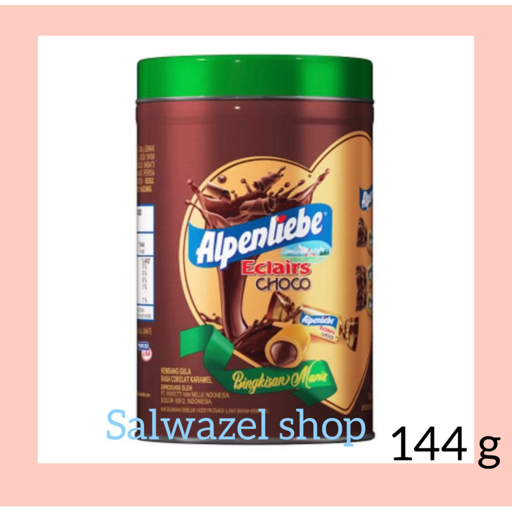 Permen Alpenliebe caramel coklat kaleng 144g