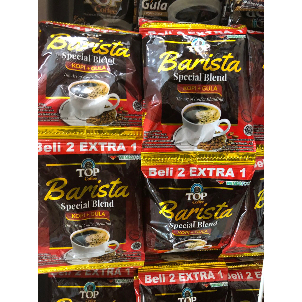 Top Kopi Barista Special Blend 25gr 1 Renteng Isi 15 Sachet  Kopi  ke
