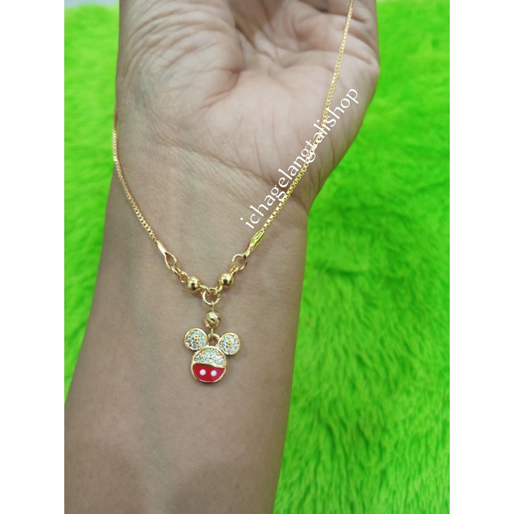 kalung anak mickey variasi Mrican 0, 1 grm Semar Nusantara