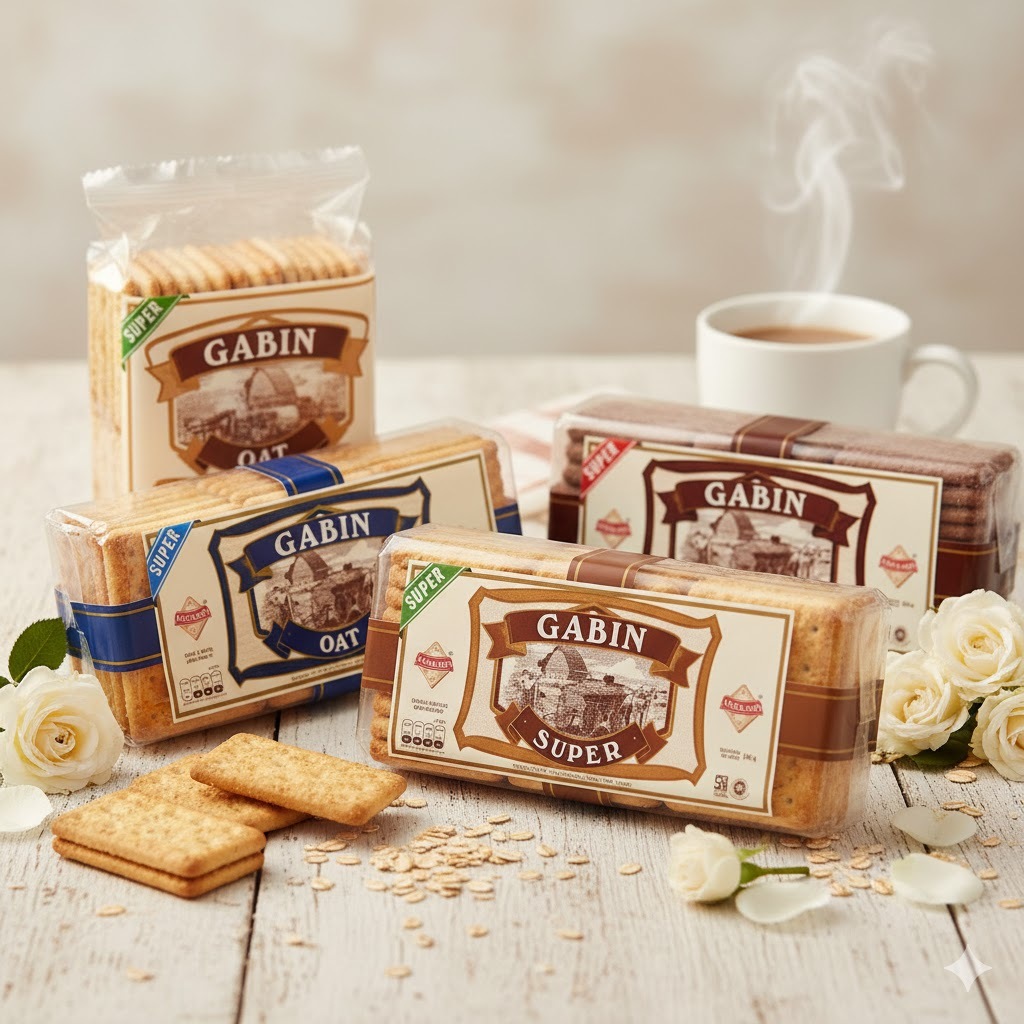 BISKUIT GABIN / ROTI GABIN / GABIN COKELAT 350GR / BISKUIT GABIN RASA COKELAT 350GR