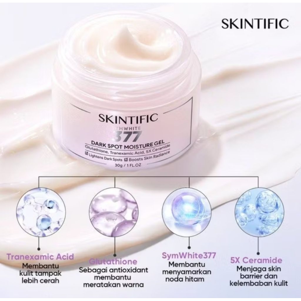 Skintific Paket Dark Spot Moisturizer+Serum