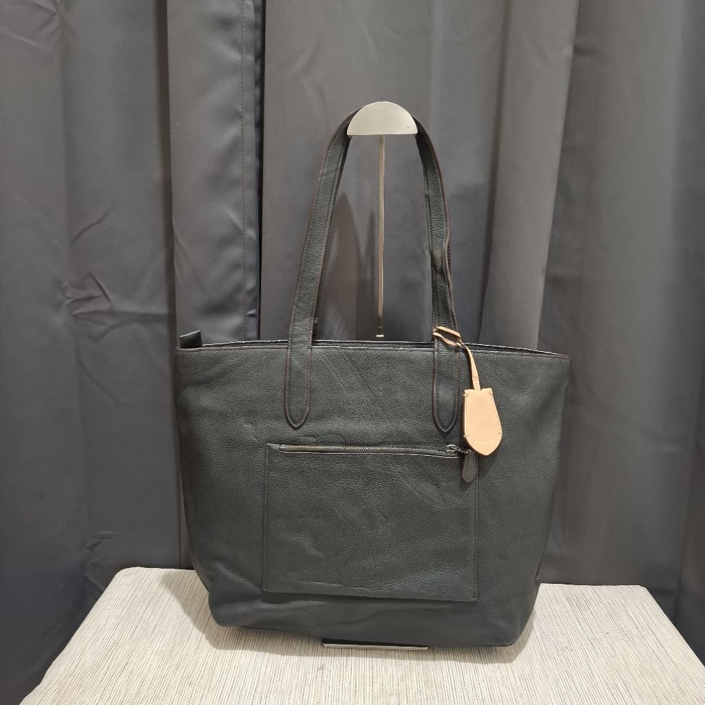 Coach Metropolitan Totebag Unisex Kulit Asli in Black