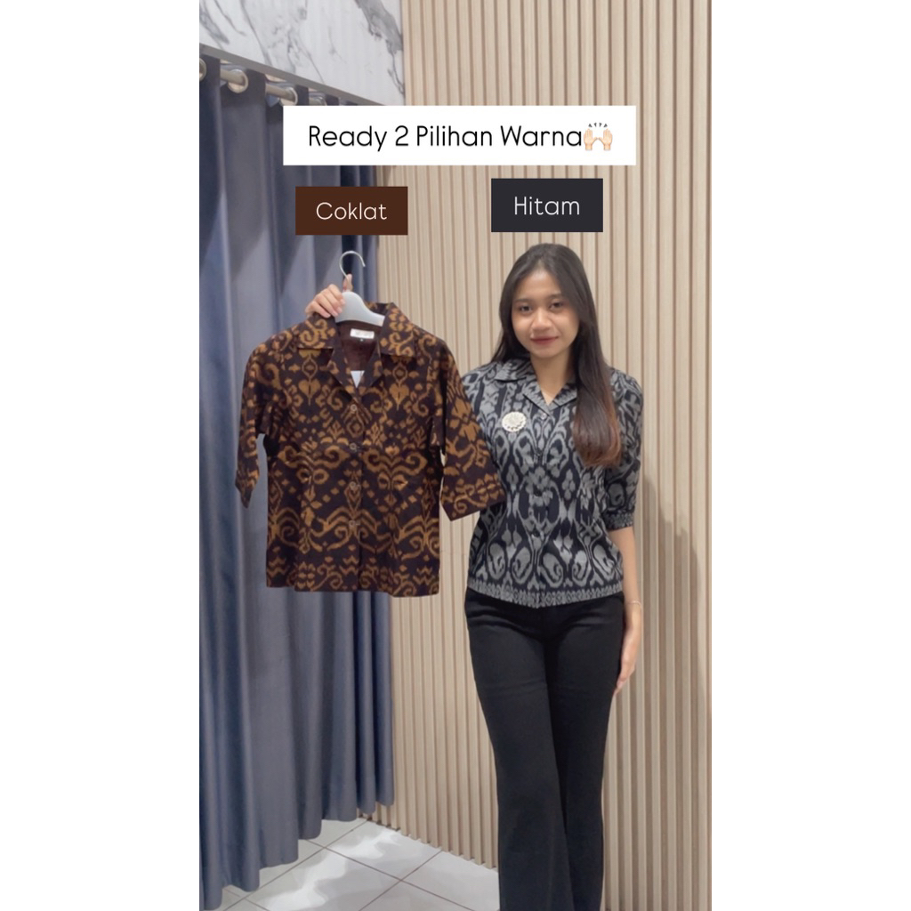 Atasan Endek Tenun Wanita/Atasan Tenun/Atasan Endek Wanita/Endek Wanita