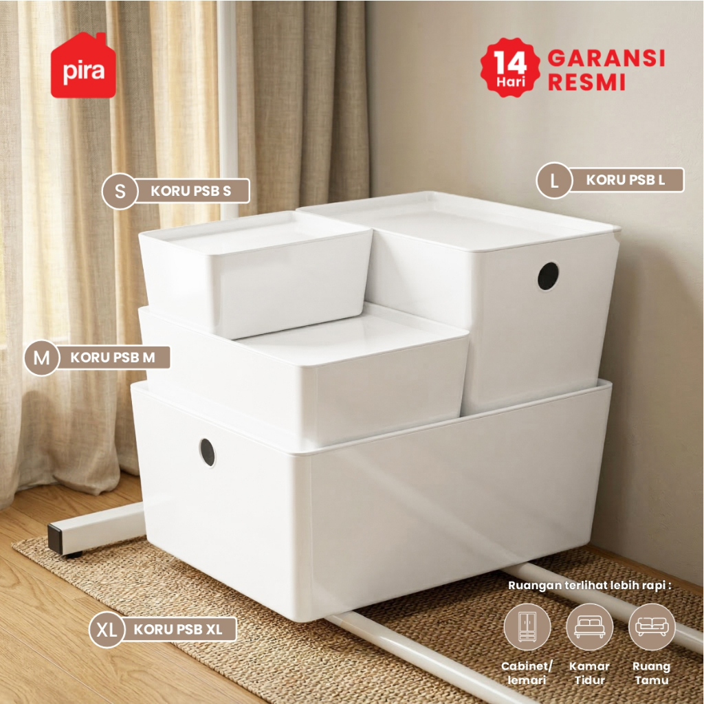 PIRA -  KORU PSB Kotak Penyimpanan / Box Penyimpanan Barang / Box Plastik / Kotak Plastik / Containe