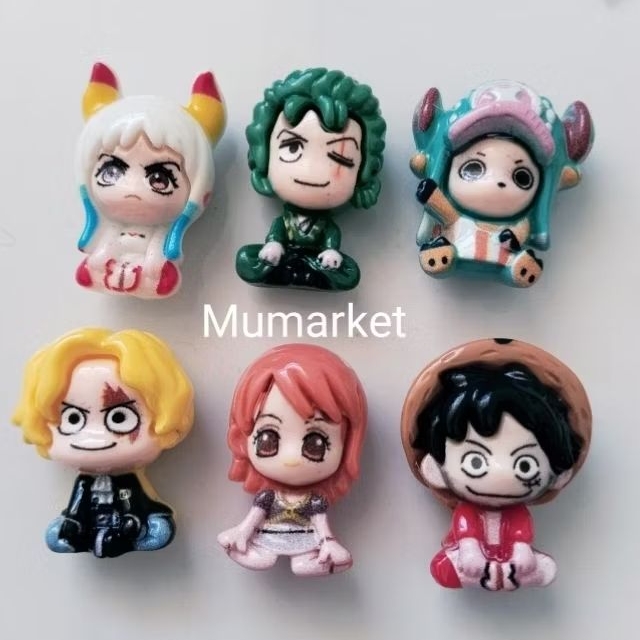 Magnet kulkas karakter One Piece hadiah unik dekorasi aksesoris