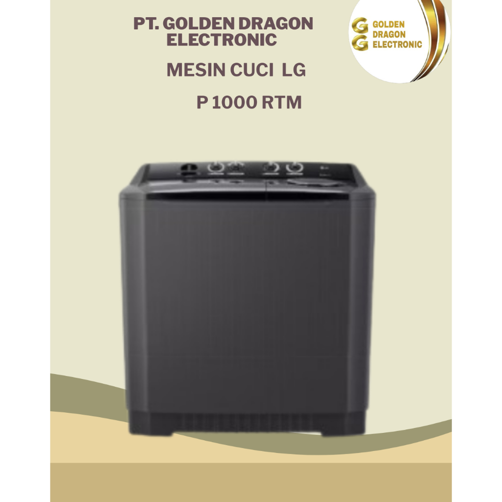 Mesin Cuci LG P1000RTM 10kg - Roller Jet Pulsator, Punch+3, Wind Jet Dry