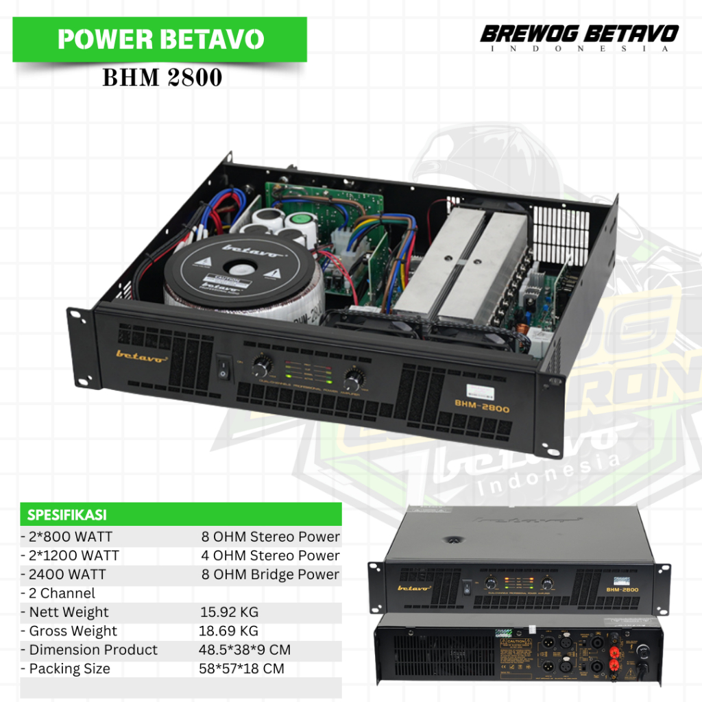 BHM 2800 BETAVO BREWOG AUDIO