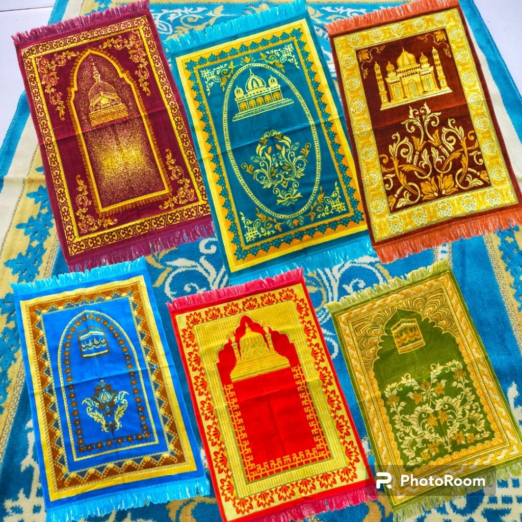 70pc Sajadah Sablon Nama Souvenir Sajadah turki Hampers Sajadah tahlilan 70x110