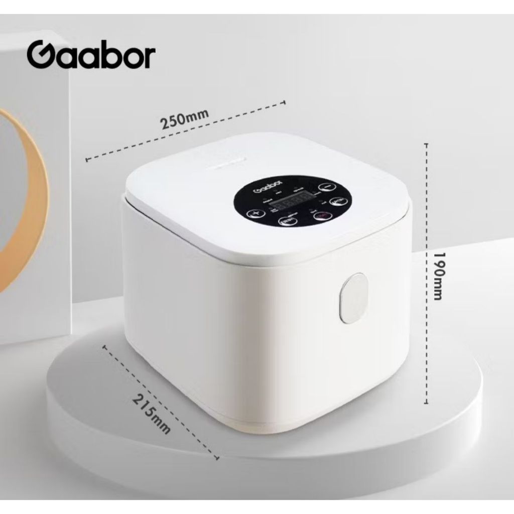 Gaabor Rice Cooker 2,5 L Penanak Nasi 4-5 Porsi - Putih