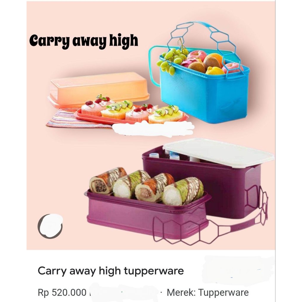 Tupperware  Carry Away high (Rantang besar)murah lebay...