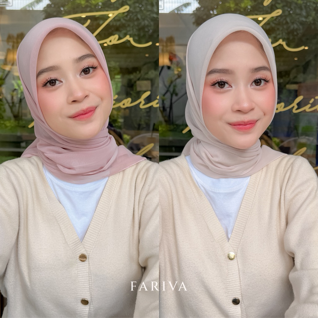 Hijab Paris Swiss Polos Serat Sutra Jepang