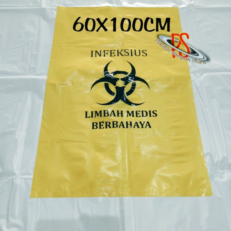 Kantong Plastik Sampah Medis Infeksius 60 x 100 Cm Kantong Sampah Medis 60 x 100 Cm , Kantong Sampah