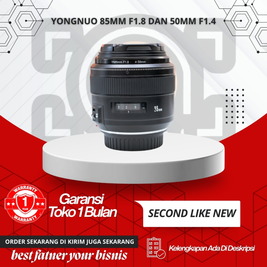 Yongnuo 85mm f1.8 dan 50mm f1.4 For Canon