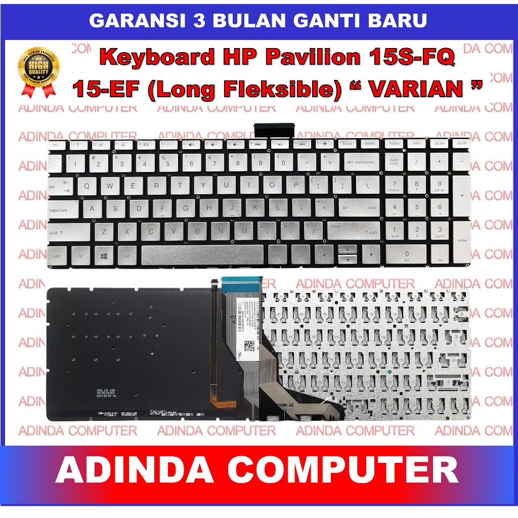Keyboard HP Pavilion 15S-FQ 15S-FQ2503TU 15S-FQ2705TU 15S-FQ5148TU TPN-Q230 Backlight