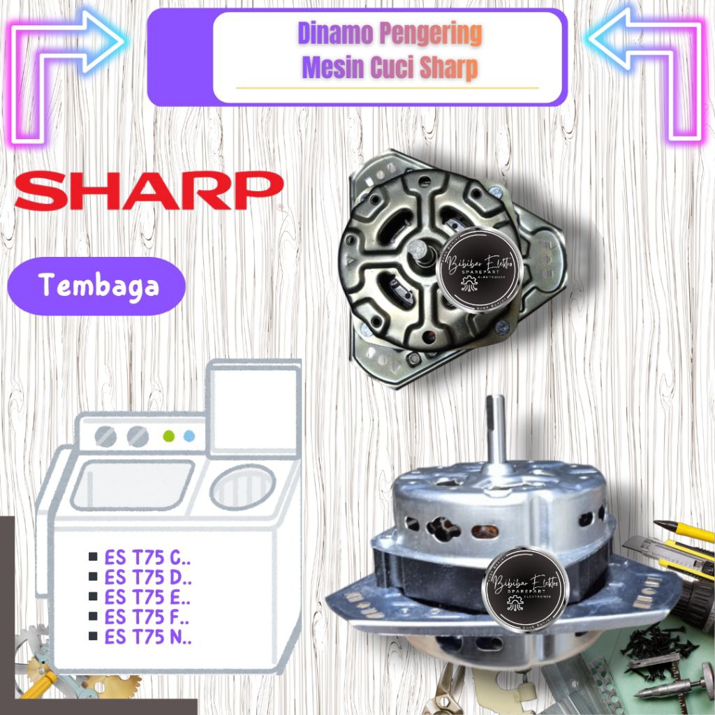 Dinamo Pengering Sharp ES T75