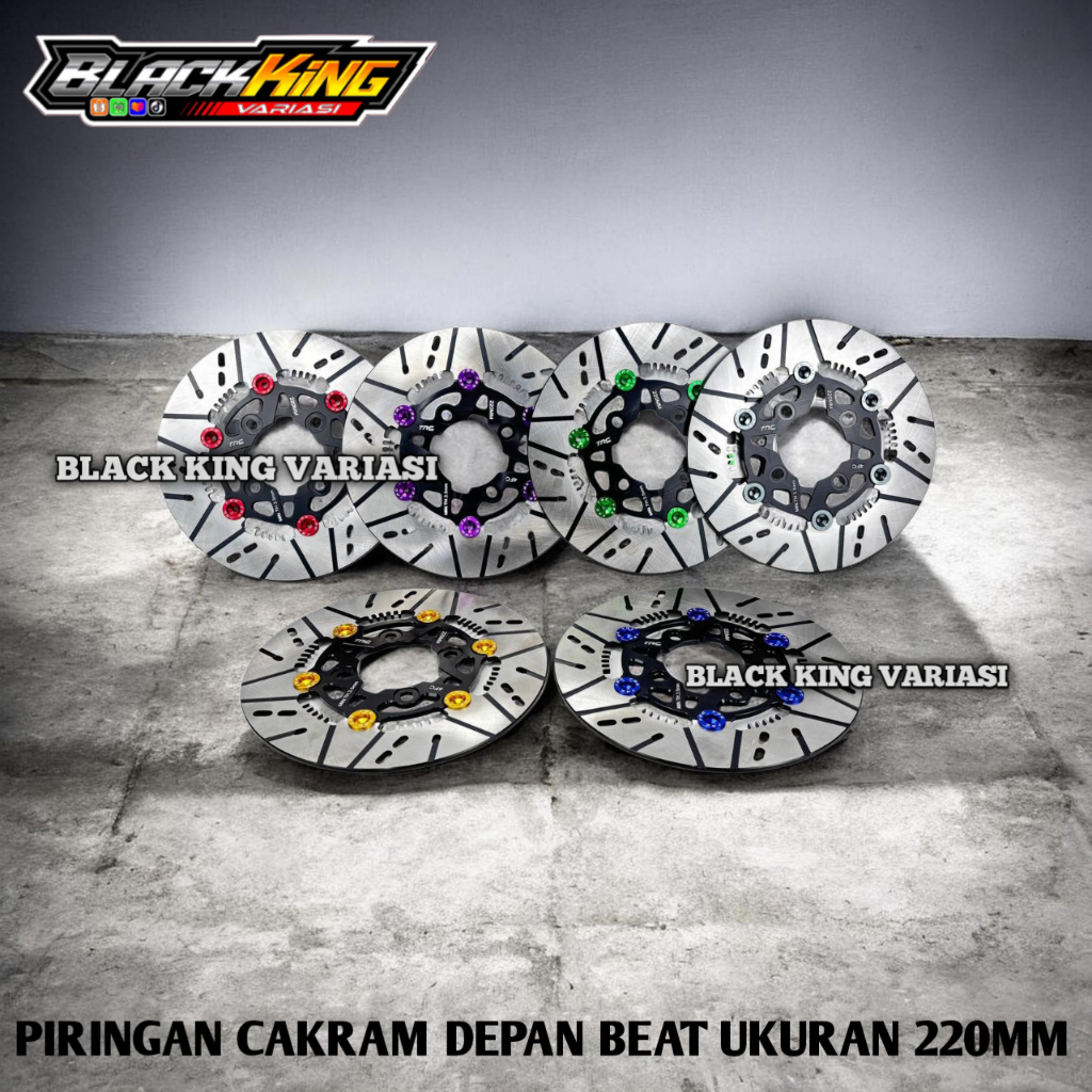 Piringan Cakram Beat 220mm Piringan Cakram Depan Beat Vario Scoopy Mio Fino 4 Lubang Piringan 220mm 