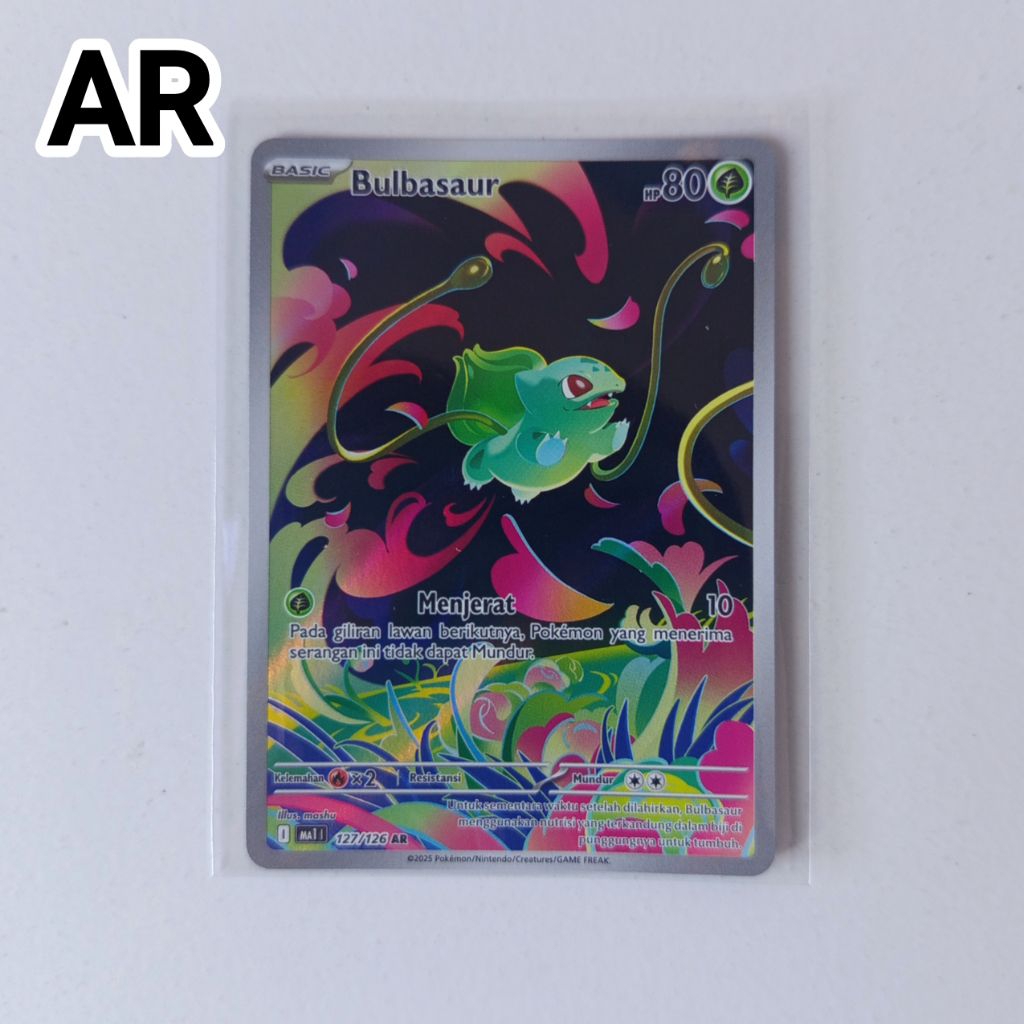 Kartu Pokemon Bulbasaur 127/126 AR Art Rare