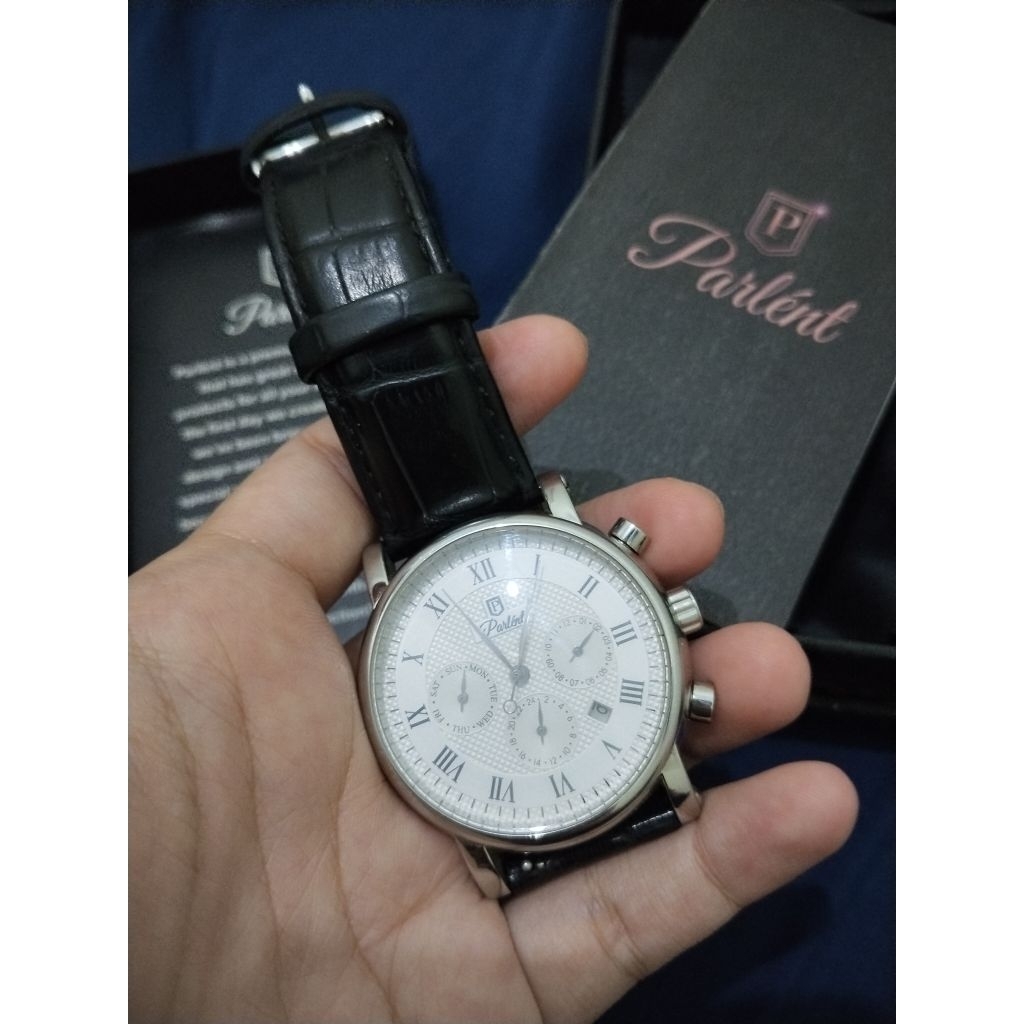 Jam tangan automatic pria merk parlent series magnus prime original