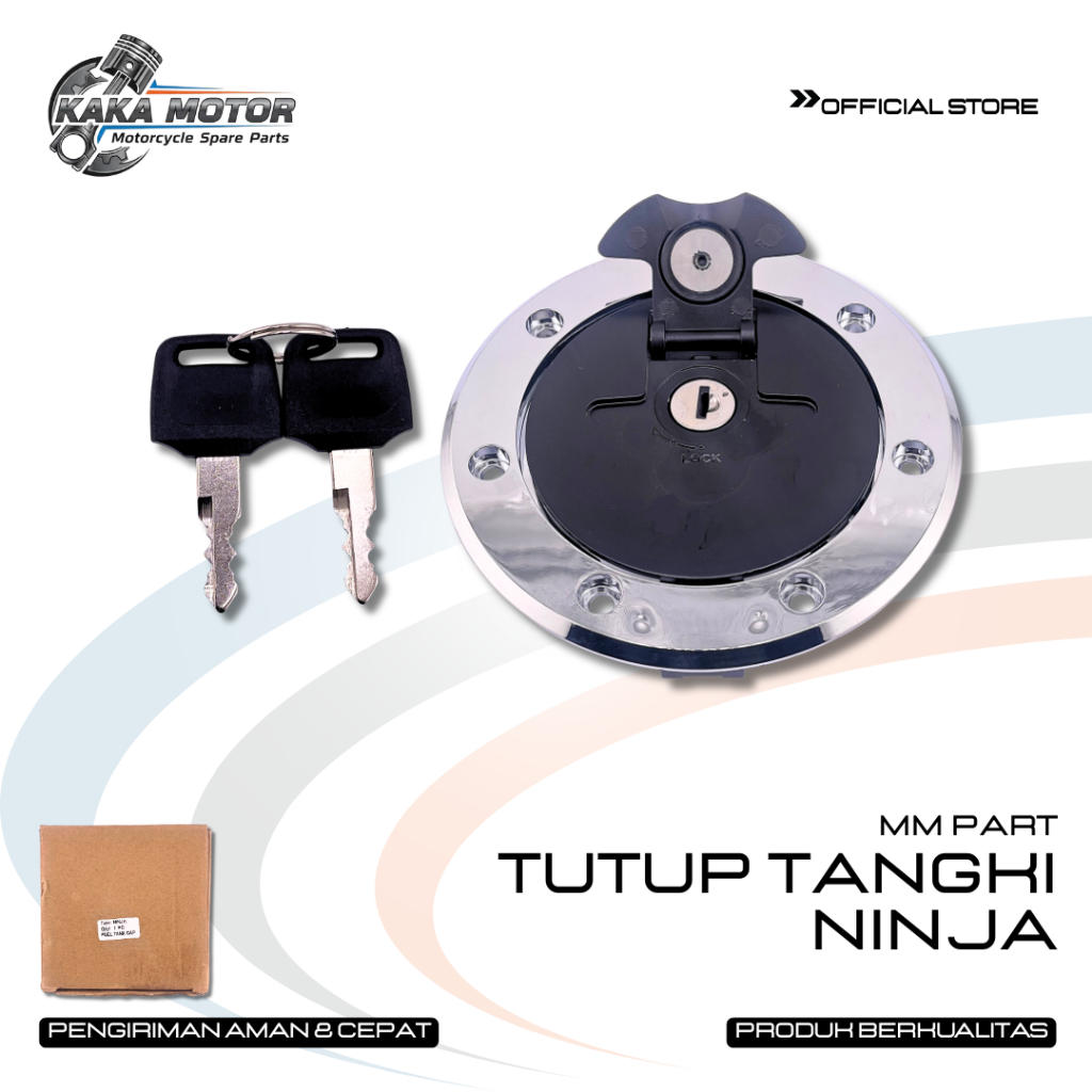 TUTUP TANGKI NINJA - Tutup Tangki Ninja R Ninja RR Ninja SS Set Kunci