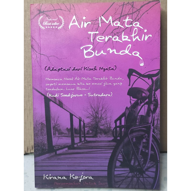 Buku Air Mata Terakhir Bunda - Kirana Kejora - Novel Serba 25 Ribu - Novel Bekas Original
