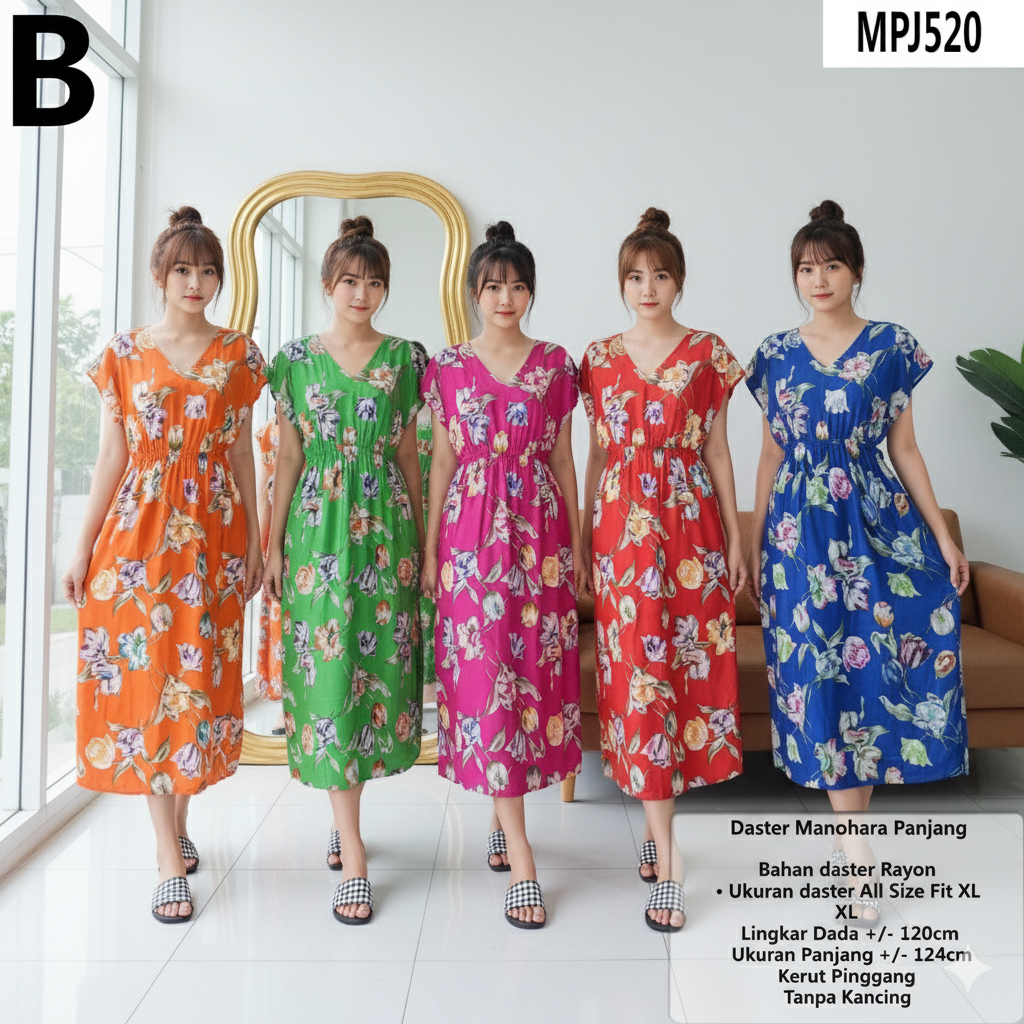 [ MPJ ] GROSIR DASTER MANOHARA PANJANG / DASTER RUMAHAN / DASTER REMAJA / DASTER BUSUI / DASTER HAMI