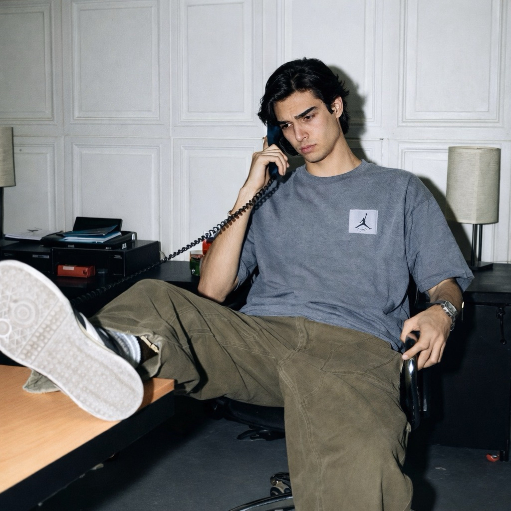 Kaos Jordan Original Abu-Abu