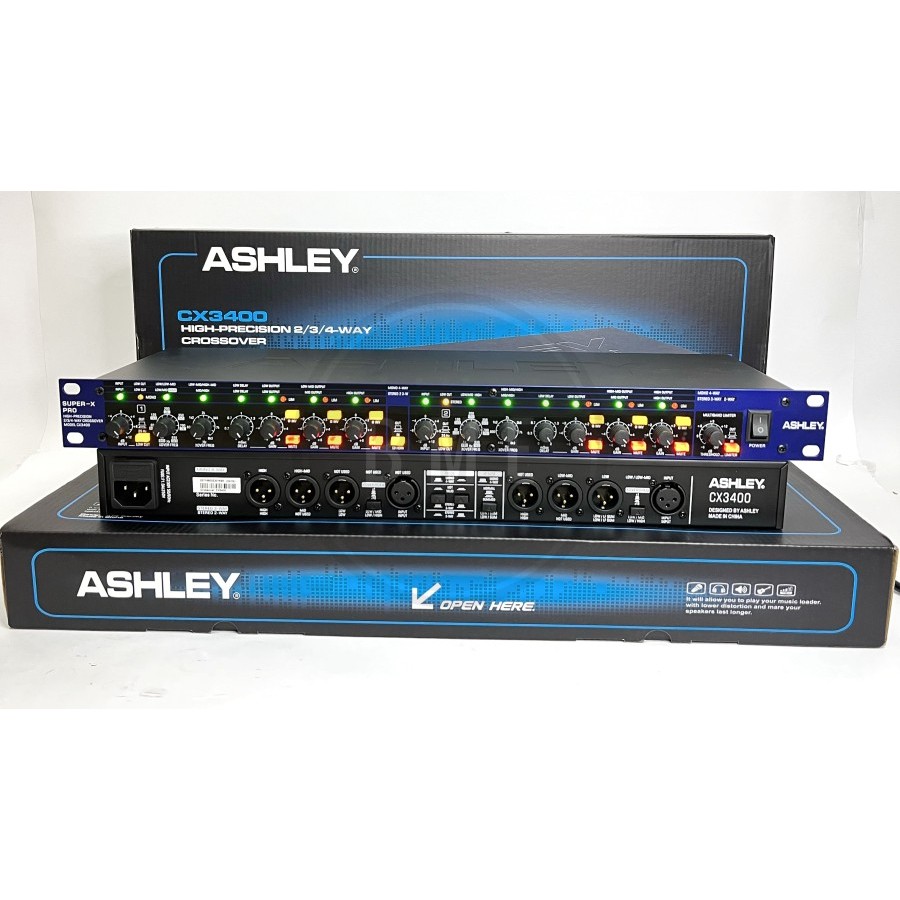 Crossover ASHLEY CX3400 CX-3400 Crossover With Limiter Super-X Pro Original