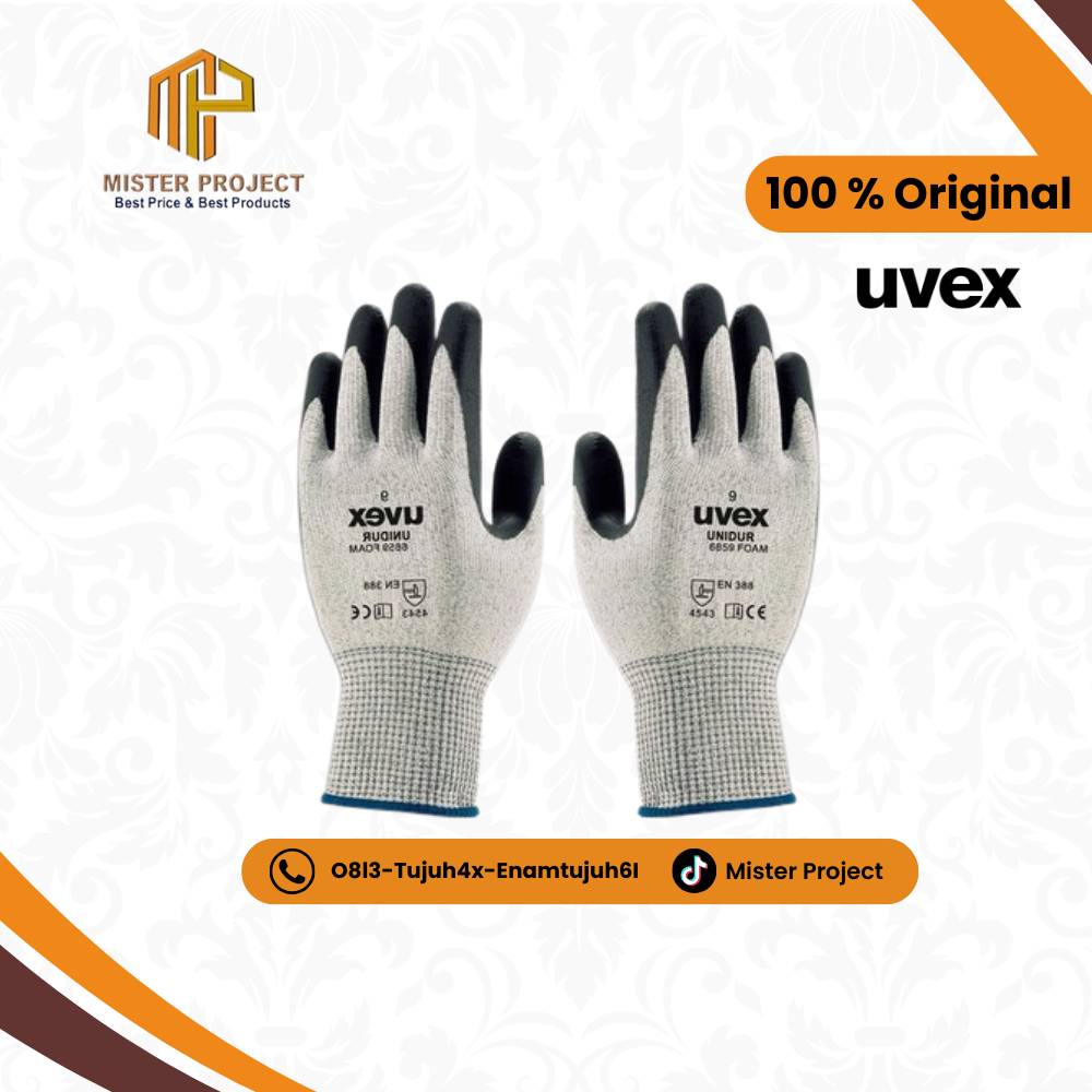 Sarung Tangan Uvex Unidur 6659 Foam Safety Glove Uvex Unidur
