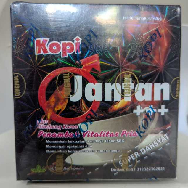 10 Sachet Kopi Extra Jantan Max Original - Rasa Otentik, Kualitas , Praktis Dibawa