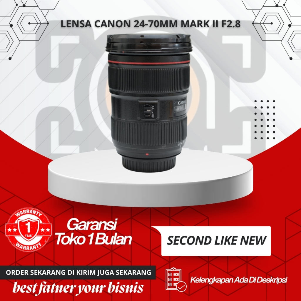LENSA CANON 24-70MM MARK II F2.8 LIKE NEW TINGGAL PAKAI