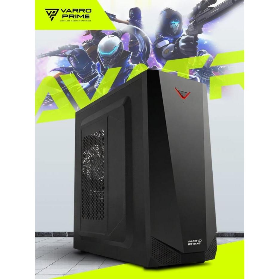 Casing PC Gaming Varro Prime AVATR 3142 Casing Pc Gaming ATX with USB 3.0 Black