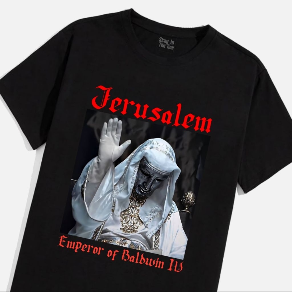 STL|Tshirt Jerusalem Emperor of Baldwin IV premium cotton