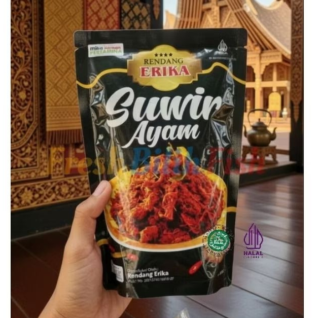 Suwir / Suir Kering Daging Ayam / Suwir Ayam / Ayam Suwir Erika Asli Payakumbuh Makanan Khas Minang 