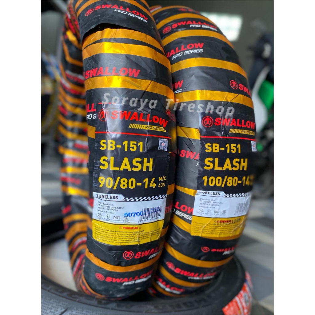Ban Swallow Slash Ring 14 Tubeless Original Soft Compound
