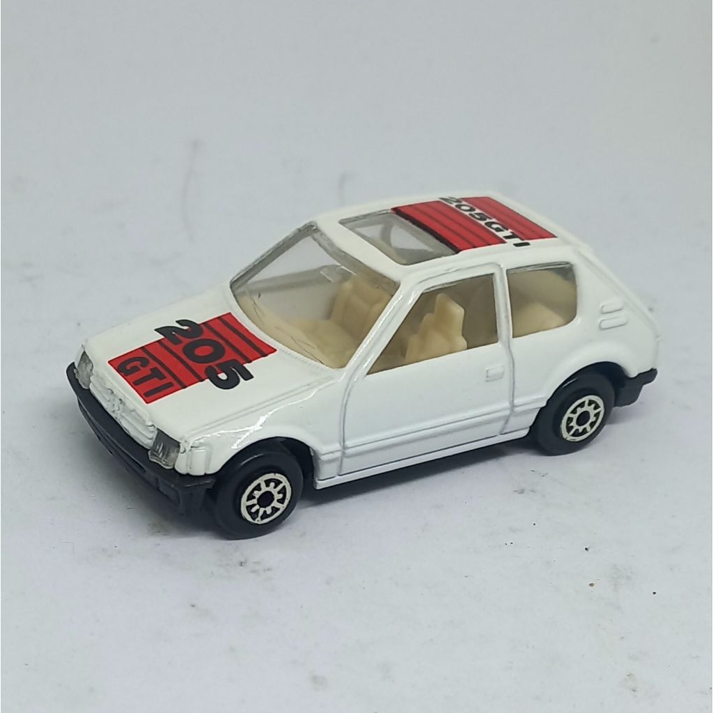 edocar peugeot 205gti 205 gti white loose diecast 1/64 (t)