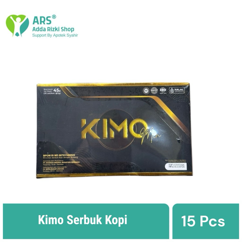 Kimo Ginseng  - Kimo Men Minuman Serbuk Pria 1 Sachet , 3 Sachet  & 5 Sachet | Penambah Stamina Pria