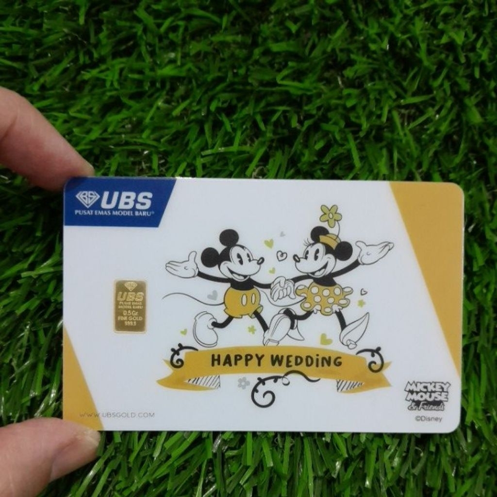 UBS Gold 0.5 gram Disney Mickey wedding