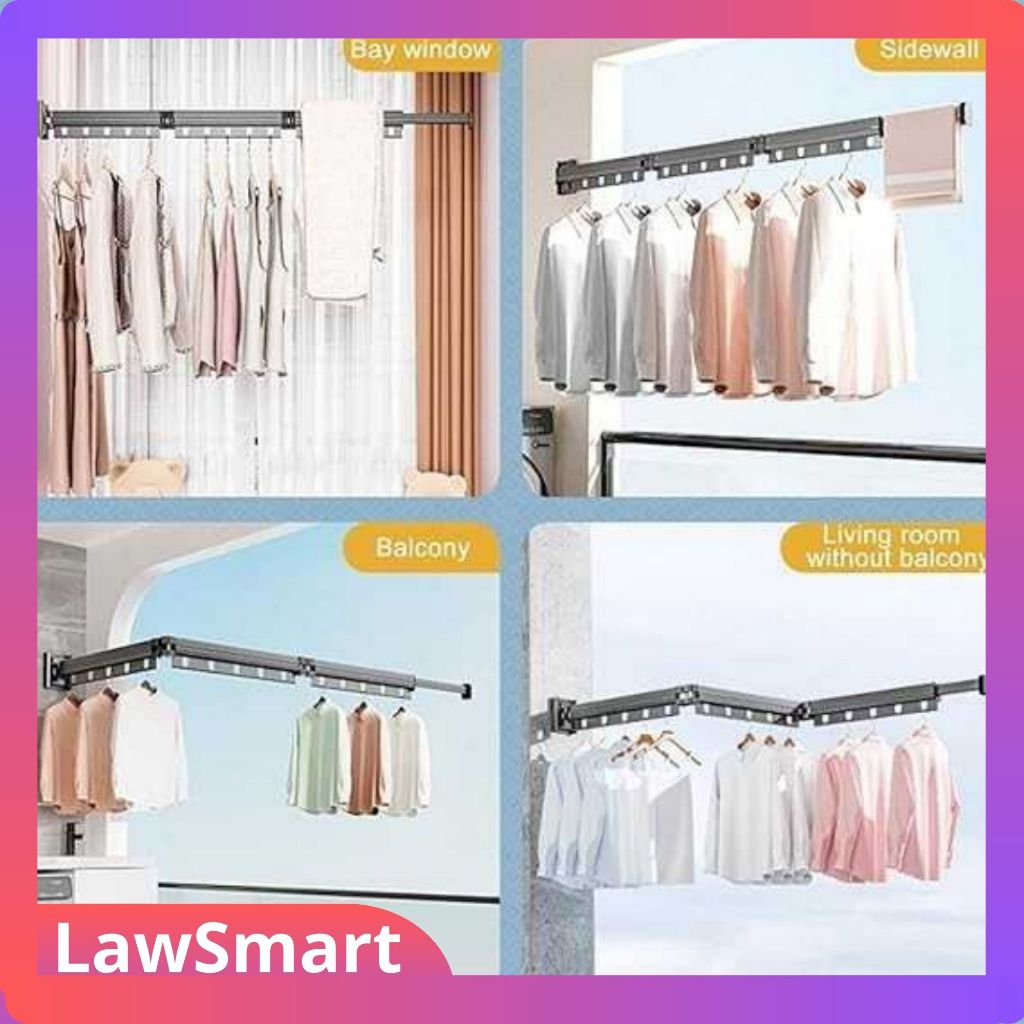 Gantungan Baju Jemuran Hanger Drying Rack Aluminium