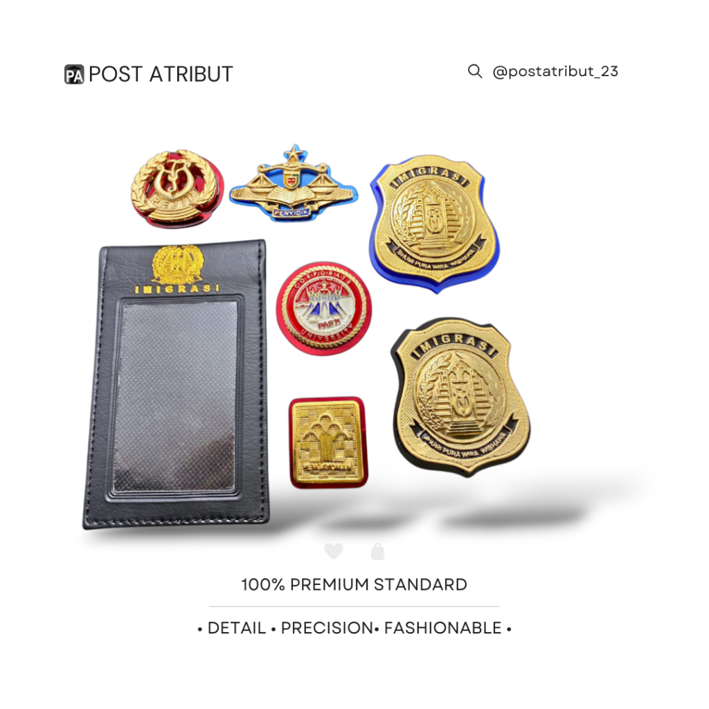 Atribut Imigrasi Kemenkumham / Brevet PEJIM / Pin Pasti Corporate / Pin Pengayoman / Pin Kewenangan 