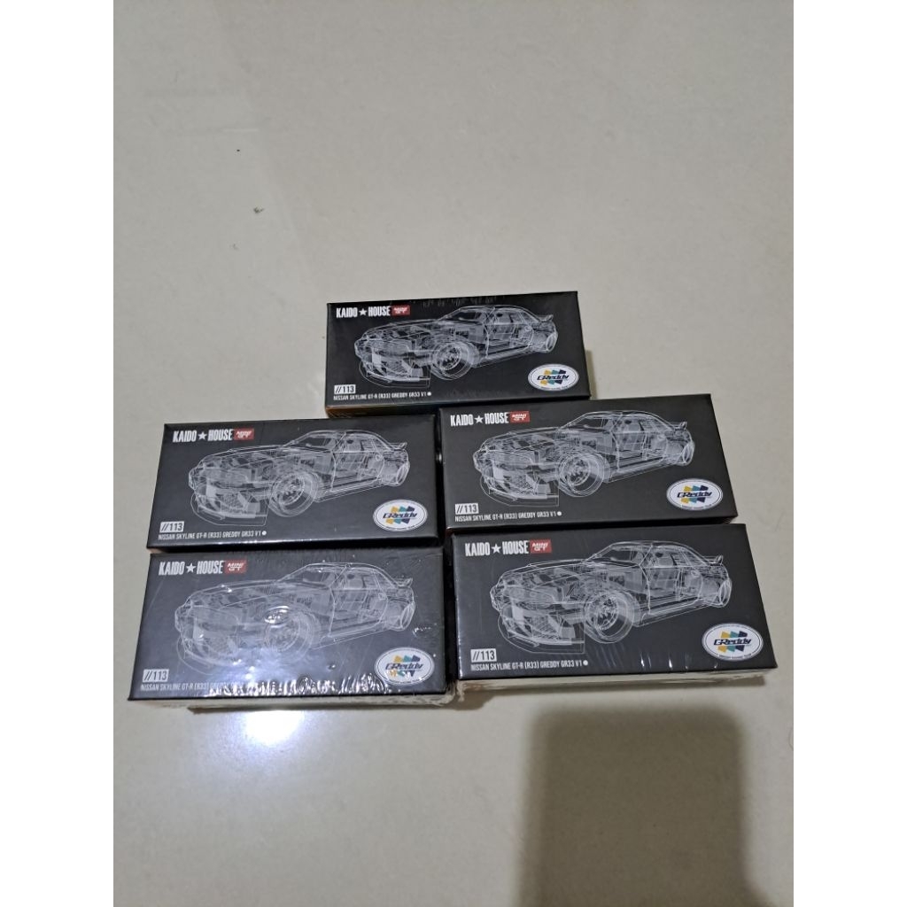 Kaido House mini GT Nissan Skyline R33 Greddy segel
