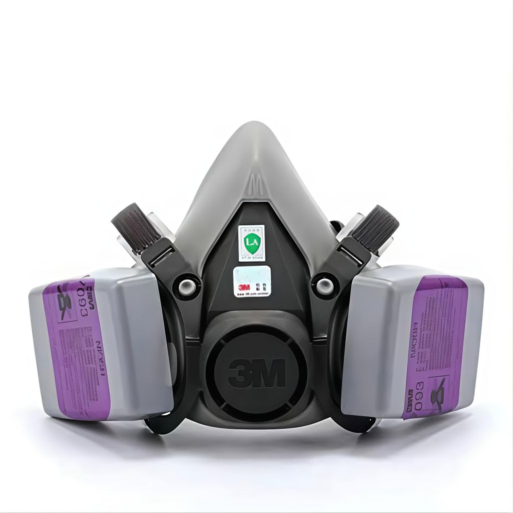 Masker 3M 6200 Respirator Half Face Gas Mask + 3M 7093 Filter Full Set