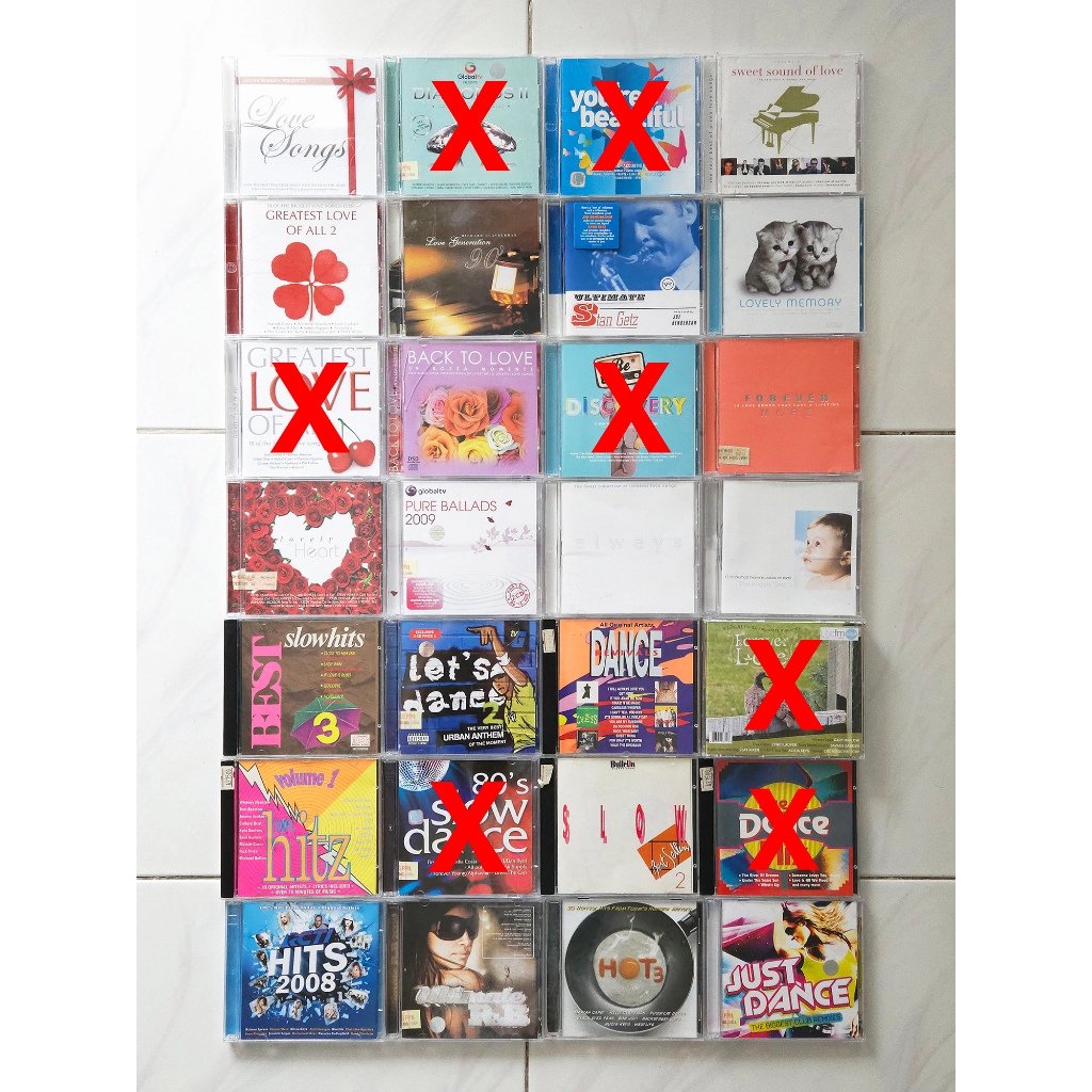 Bekas / CD Lagu Original Barat Mix Campuran / 4 Judul