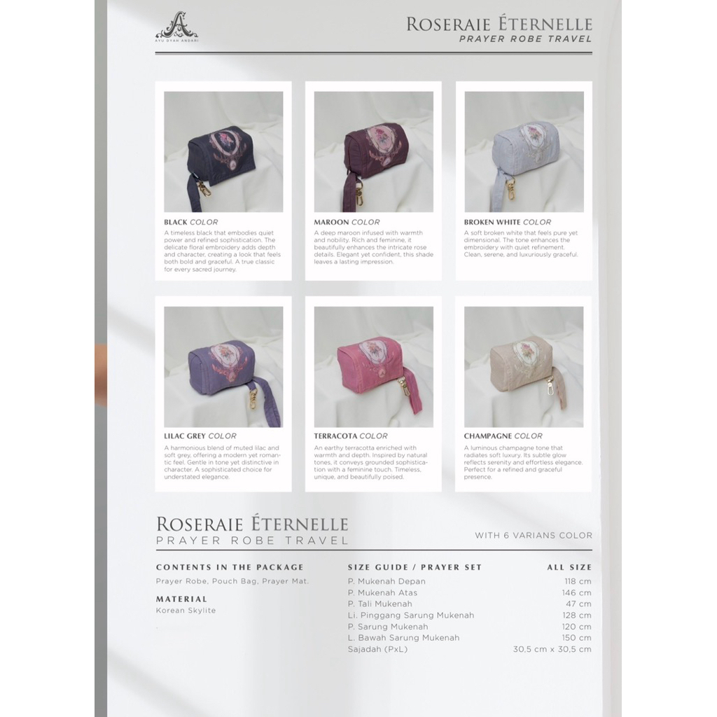 ROSERAIE PRAYER ROBE TRAVEL BY AYUDYAHANDARI