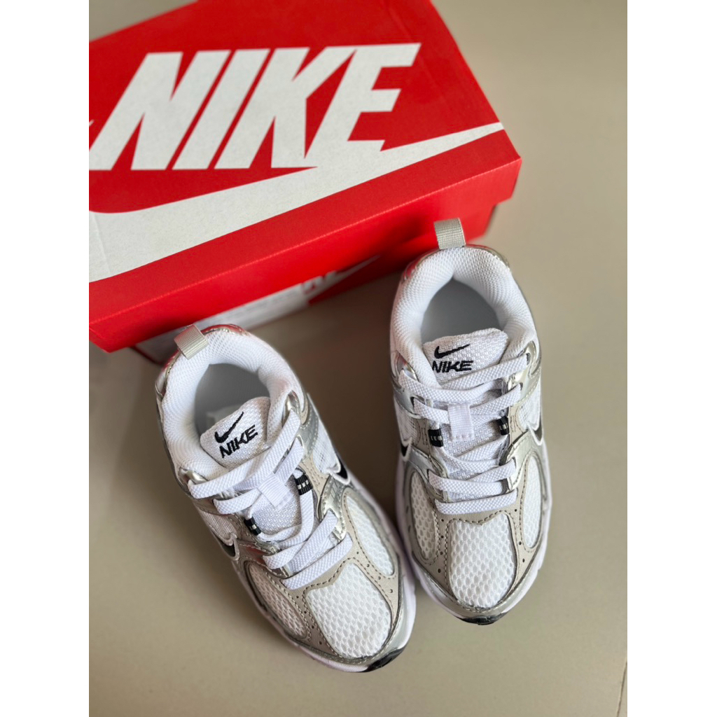 JASTIP SEPATU NIKE V5 KIDS WHITE GREY