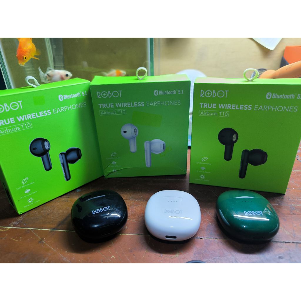 ROBOT Airbuds T10 Headset Earphone Tws Bluetooth