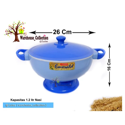 CETING NASI TAHAN PANAS/TEMPAT NASI MODEL THERMOS KHAISHA EMERALD