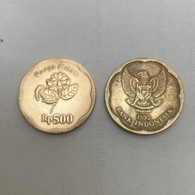 Uang Logam Koin 500 Melati untuk Koleksi / Mahar