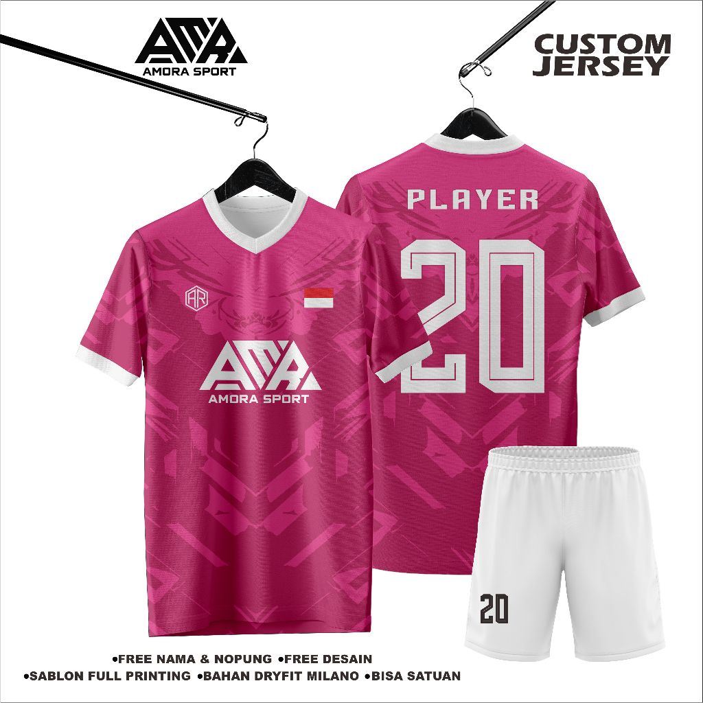 Jersey Futsal Satuan / Kaos Bola Custom / Desain Sendiri