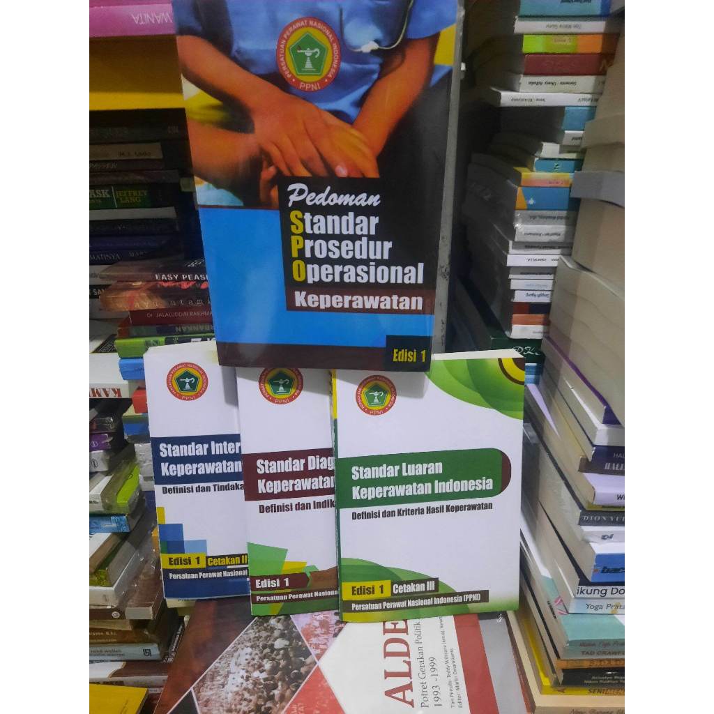 PAKET LENGKAP 4 BUKU KEPERAWATAN SDKI SLKI SIKI SPOK