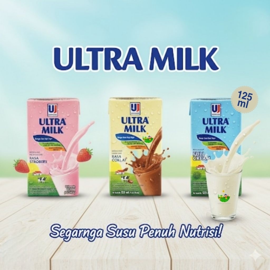 Susu ultra 125 ml susu UHT 1 dus isi 40 kotak
